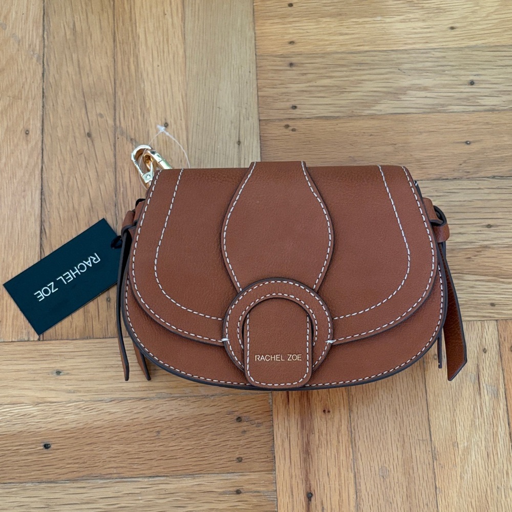 Rachel Zoe Tan faux Leather Crossbody Bag